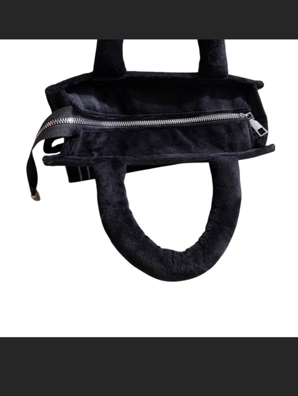 Marc Jacobs Black Velvet 'The Tote Bag' Small Tote - Picture 8 of 9